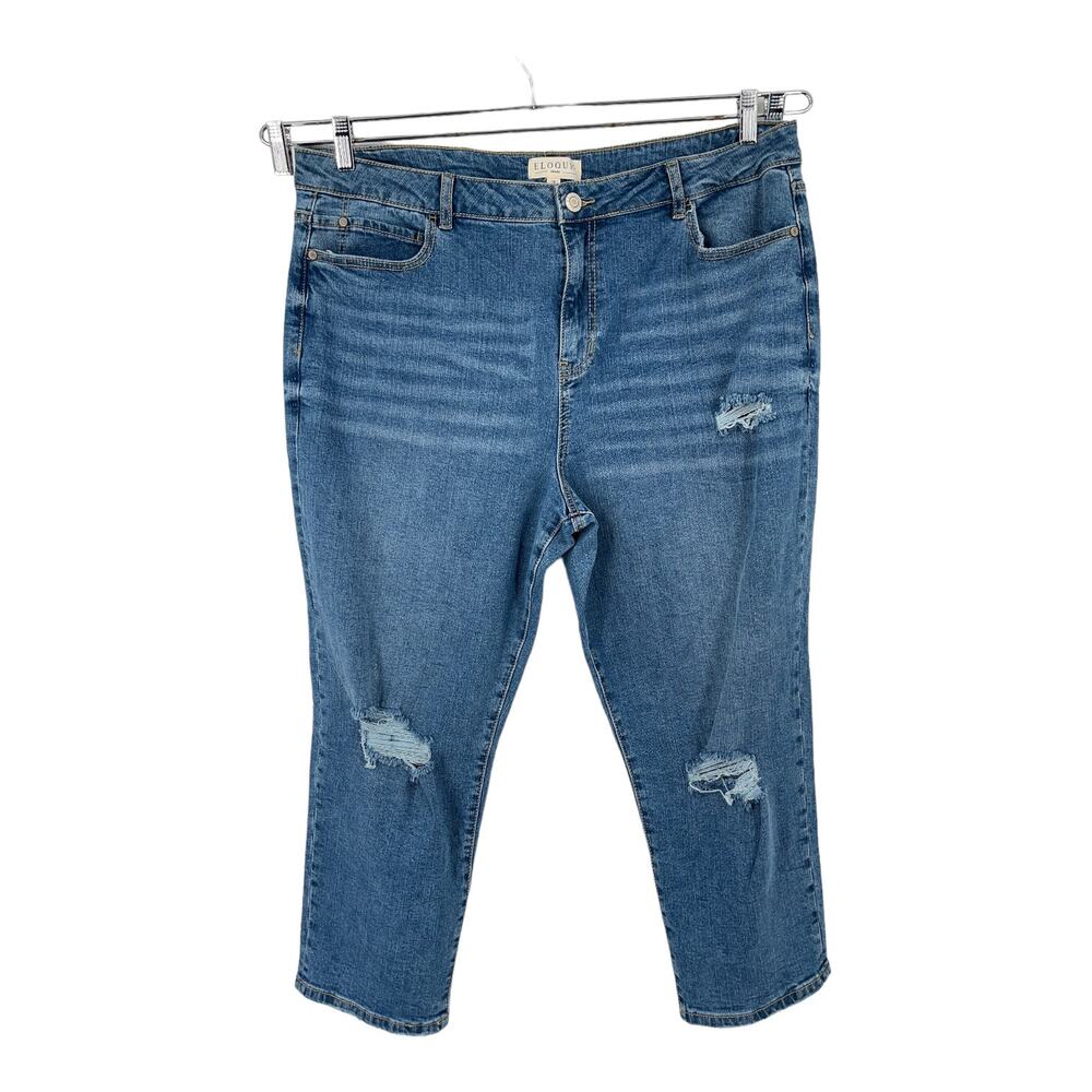 Eloquii Jeans Classic Fit stretch denim Mom size 18